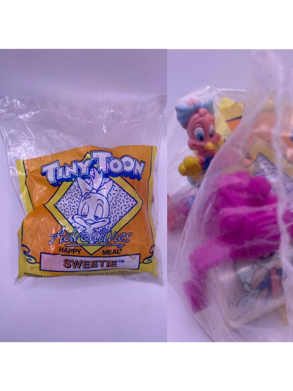 Tiny Toon Adventures Happy Meal Sweetie Collectible Toy By McDonalds 1991